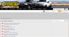 Desktop Screenshot of duramaxforum.com